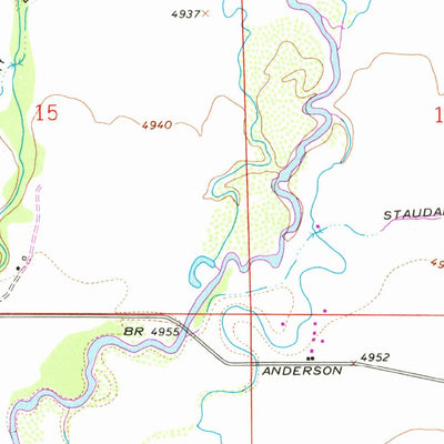 United States Geological Survey Glen SE, MT (1961, 24000-Scale) digital map