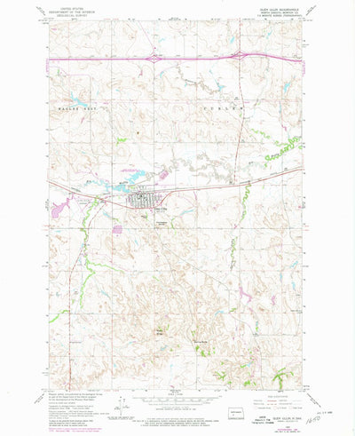 United States Geological Survey Glen Ullin, ND (1960, 24000-Scale) digital map