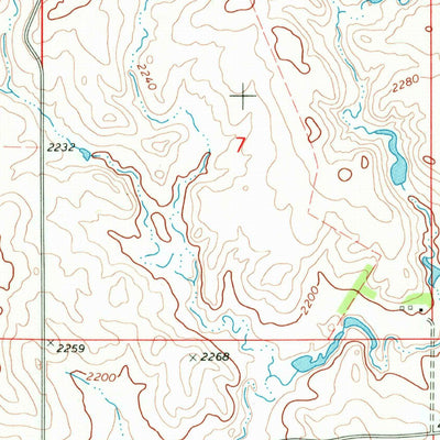United States Geological Survey Glen Ullin NE, ND (1970, 24000-Scale) digital map