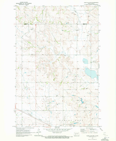 United States Geological Survey Glen Ullin NW, ND (1970, 24000-Scale) digital map