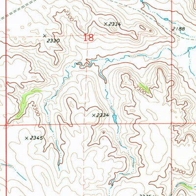 United States Geological Survey Glen Ullin NW, ND (1970, 24000-Scale) digital map