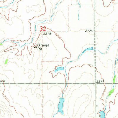 United States Geological Survey Glen Ullin SW, ND (1970, 24000-Scale) digital map