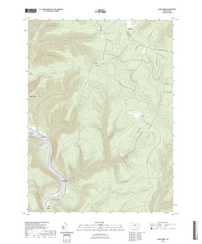 United States Geological Survey Glen Union, PA (2023, 24000-Scale) digital map