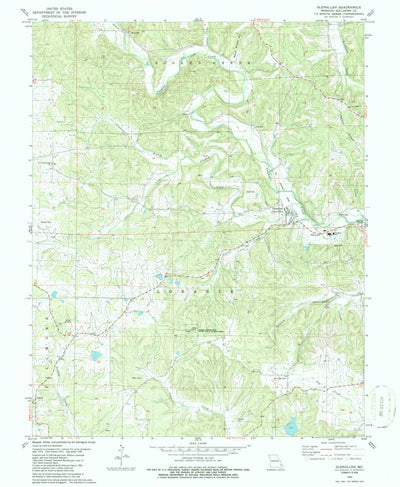United States Geological Survey Glenallen, MO (1980, 24000-Scale) digital map
