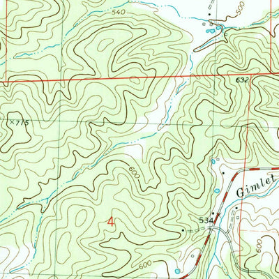 United States Geological Survey Glenallen, MO (1980, 24000-Scale) digital map