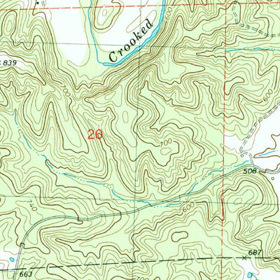 United States Geological Survey Glenallen, MO (1980, 24000-Scale) digital map