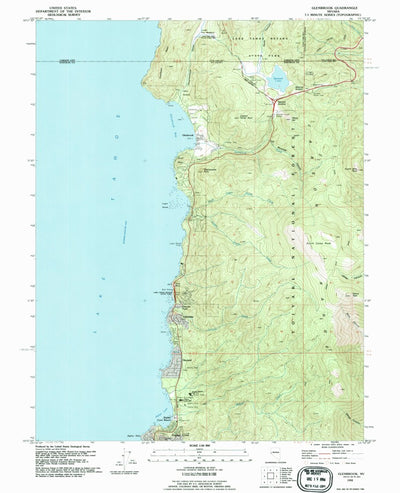 United States Geological Survey Glenbrook, NV (1992, 24000-Scale) digital map