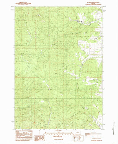 United States Geological Survey Glenbrook, OR (1984, 24000-Scale) digital map