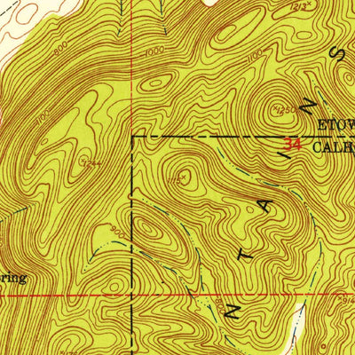 United States Geological Survey Glencoe, AL (1947, 24000-Scale) digital map