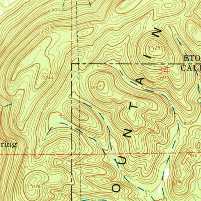 United States Geological Survey Glencoe, AL (1956, 24000-Scale) digital map