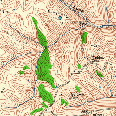 United States Geological Survey Glencoe, KY (1950, 24000-Scale) digital map