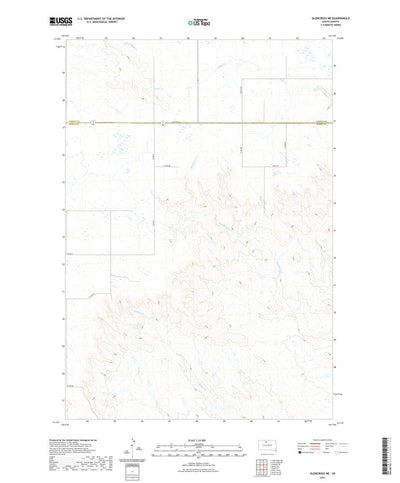 United States Geological Survey Glencross NE, SD (2021, 24000-Scale) digital map