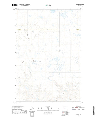 United States Geological Survey Glencross, SD (2021, 24000-Scale) digital map