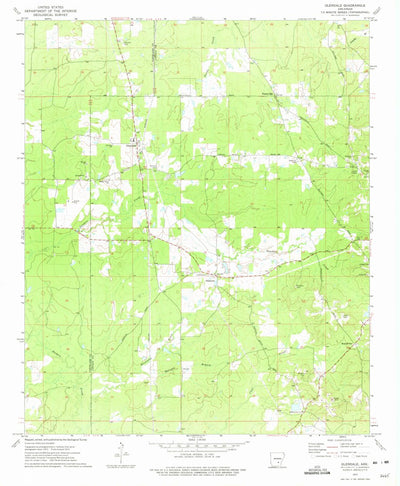 United States Geological Survey Glendale, AR (1973, 24000-Scale) digital map