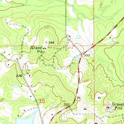 United States Geological Survey Glendale, AR (1973, 24000-Scale) digital map