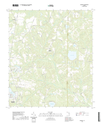 United States Geological Survey Glendale, FL (2021, 24000-Scale) digital map