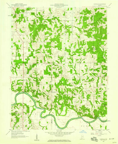 United States Geological Survey Glendale, IN (1958, 24000-Scale) digital map