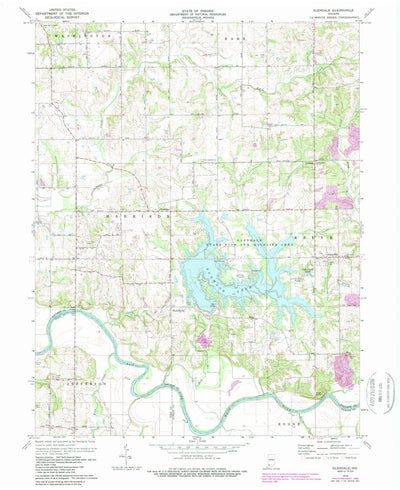 United States Geological Survey Glendale, IN (1974, 24000-Scale) digital map