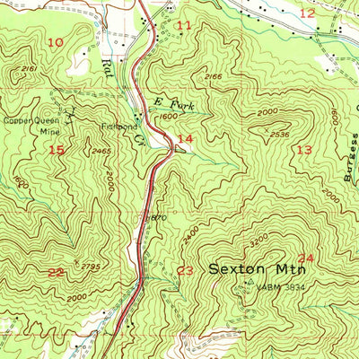 United States Geological Survey Glendale, OR (1954, 62500-Scale) digital map