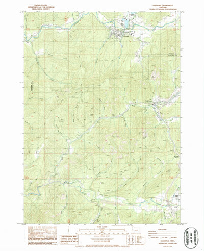 United States Geological Survey Glendale, OR (1986, 24000-Scale) digital map