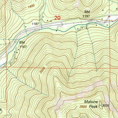 United States Geological Survey Glendale, OR (1996, 24000-Scale) digital map