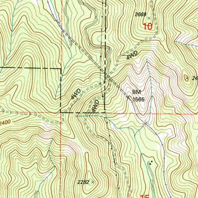 United States Geological Survey Glendale, OR (1996, 24000-Scale) digital map
