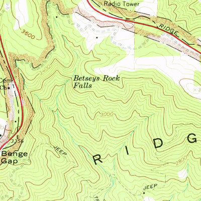 United States Geological Survey Glendale Springs, NC (1967, 24000-Scale) digital map