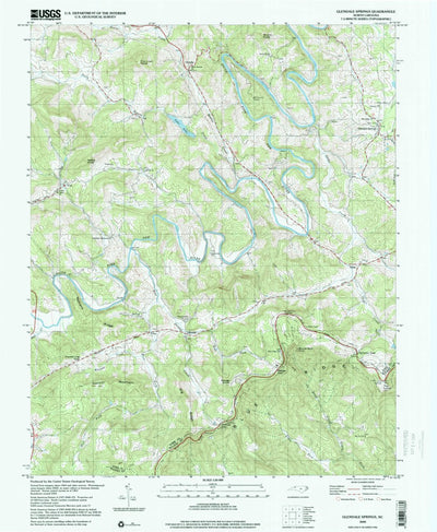 United States Geological Survey Glendale Springs, NC (2000, 24000-Scale) digital map