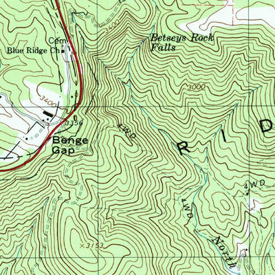 United States Geological Survey Glendale Springs, NC (2000, 24000-Scale) digital map
