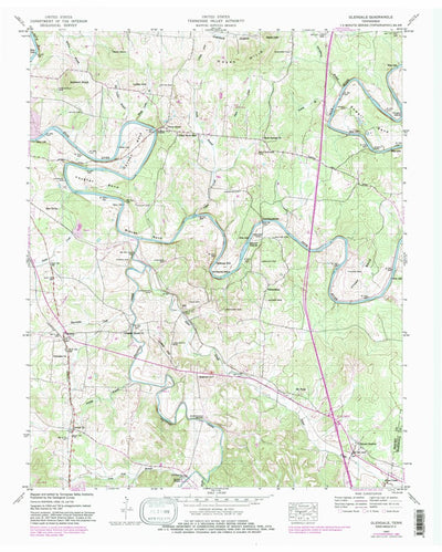 United States Geological Survey Glendale, TN (1947, 24000-Scale) digital map