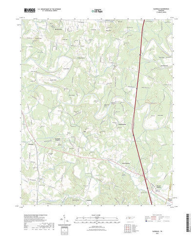 United States Geological Survey Glendale, TN (2022, 24000-Scale) digital map