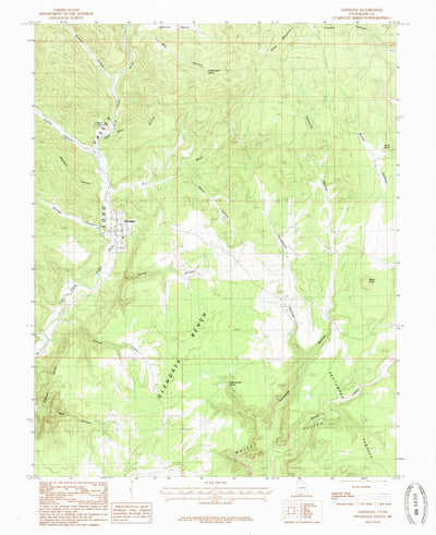 United States Geological Survey Glendale, UT (1985, 24000-Scale) digital map