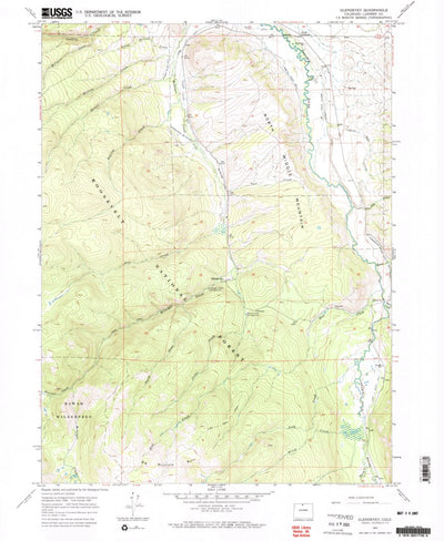 United States Geological Survey Glendevey, CO (1967, 24000-Scale) digital map