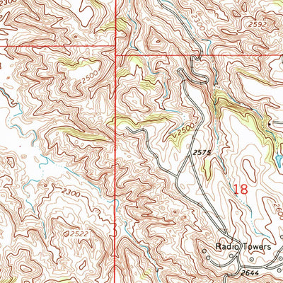 United States Geological Survey Glendive, MT (1967, 24000-Scale) digital map