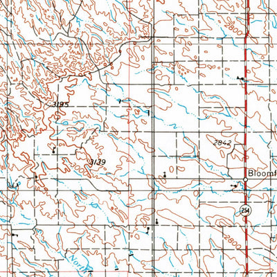 United States Geological Survey Glendive, MT-ND (1954, 250000-Scale) digital map