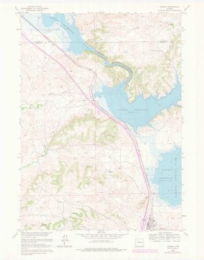 United States Geological Survey Glendo, WY (1961, 24000-Scale) digital map