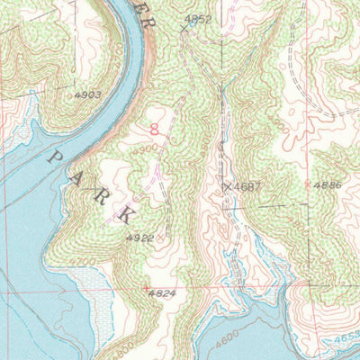 United States Geological Survey Glendo, WY (1961, 24000-Scale) digital map