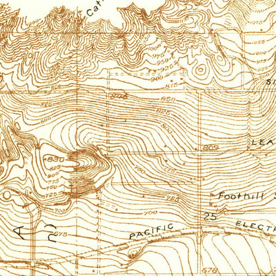 United States Geological Survey Glendora, CA (1925, 24000-Scale) digital map