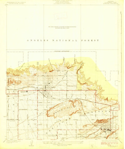 United States Geological Survey Glendora, CA (1927, 24000-Scale) digital map