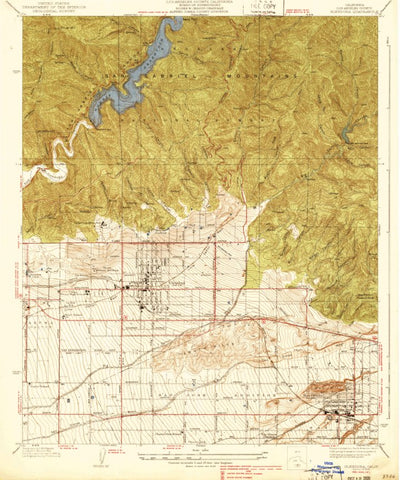 United States Geological Survey Glendora, CA (1939, 24000-Scale) digital map