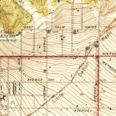 United States Geological Survey Glendora, CA (1939, 24000-Scale) digital map