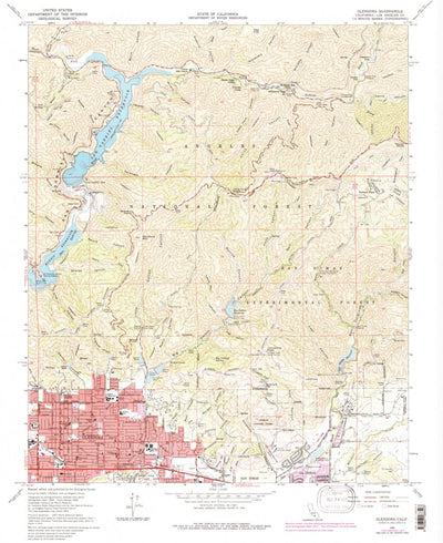 United States Geological Survey Glendora, CA (1966, 24000-Scale) digital map