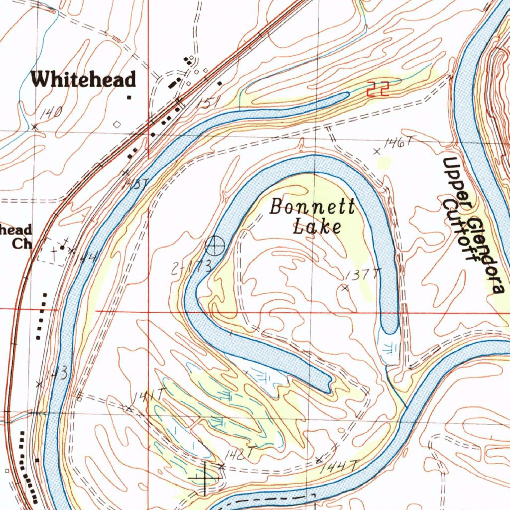 Glendora, MS (1983, 24000-Scale) Map by United States Geological Survey ...