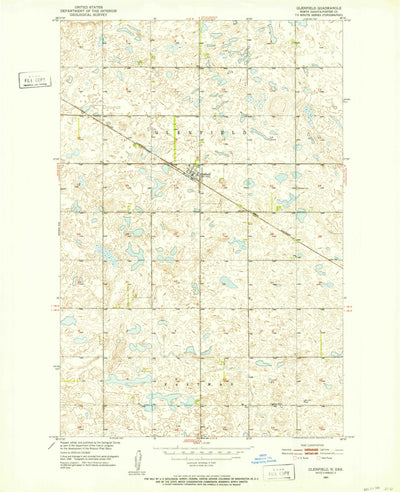 United States Geological Survey Glenfield, ND (1951, 24000-Scale) digital map