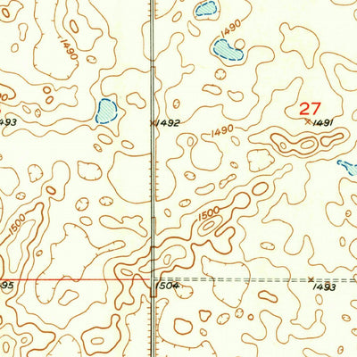 United States Geological Survey Glenfield, ND (1951, 24000-Scale) digital map
