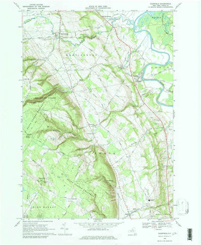 United States Geological Survey Glenfield, NY (1966, 24000-Scale) digital map