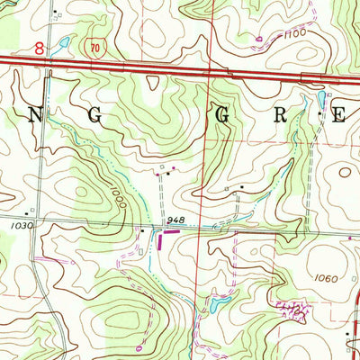 United States Geological Survey Glenford, OH (1961, 24000-Scale) digital map