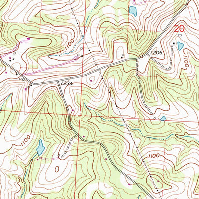 United States Geological Survey Glenford, OH (1992, 24000-Scale) digital map