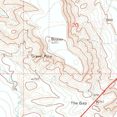 United States Geological Survey Glengarry, MT (1970, 24000-Scale) digital map
