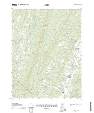 United States Geological Survey Glengary, WV (2023, 24000-Scale) digital map